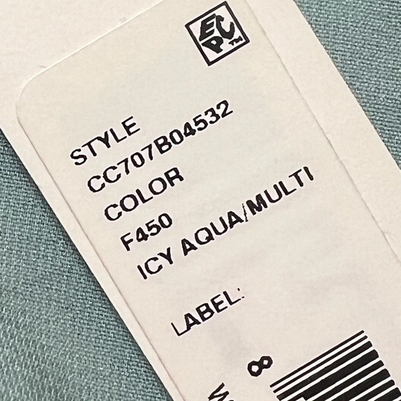 Alice + Olivia Aqua Multicolor floral Waylon Off-the-Shoulder Blouson Dress sz 6 - Picture 7 of 11